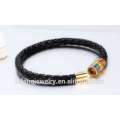 black sports skateboard Bracelet With 316L Stainless Steel Bracelet made by Lefeng jewelry manufacture